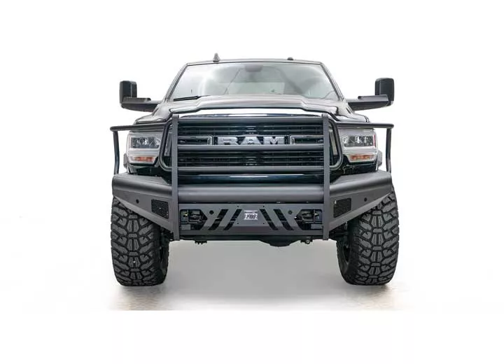 Fab Fours Inc. 19-c ram 2500/3500 new body style black steel elite front bumper w/no guard