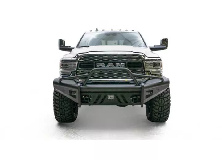 Fab Fours Inc. 19-c ram 2500/3500 new body style black steel elite front bumper w/no guard