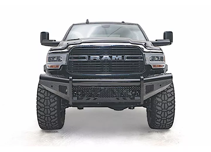 Fab Fours Inc. 19-c ram 2500/3500 new body style black steel front bumper w/no guard