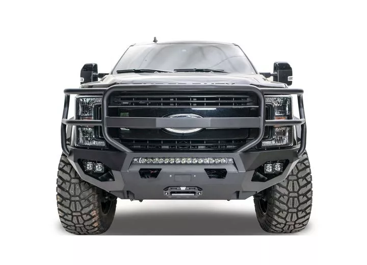 Fab Fours Inc. 17-c f250/f350 sd matrix front bumper w/ full grill guard acc compatible