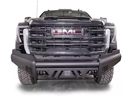 Fab Fours Inc. 24-c sierra 2500/3500hd steel elite sensor front bumper w/ no guard matte black