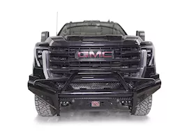 Fab Fours Inc. 24-c sierra 2500/3500hd steel sensor front bumper w/ pre-runner guard gloss black