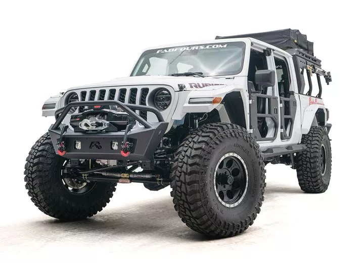 Front Stubby Bumper with Pre-Runner Guard for Wrangler JL & Gladiator