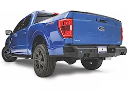 Fab Fours Inc. 21-c f150 premium rear bumper w/pre-drilled sensor holes matte black powder coat