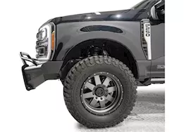 Fab Fours Inc. 23-c f250/f350/f450/f550 black steel elite front bumper w/ pre-runner guard