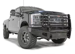 Fab Fours Inc. 23-c f250/f350/f450/f550 black steel front bumper w/ full grill guard