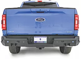 Fab Fours Inc. 21-c f150 premium rear bumper w/pre-drilled sensor holes matte black powder coat