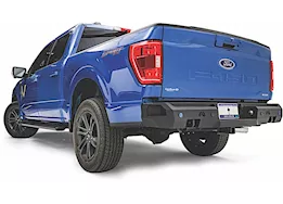 Fab Fours Inc. 21-c f150 premium rear bumper w/pre-drilled sensor holes matte black powder coat