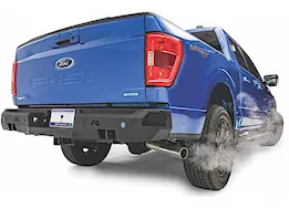 Fab Fours Inc. 21-c f150 premium rear bumper w/pre-drilled sensor holes matte black powder coat