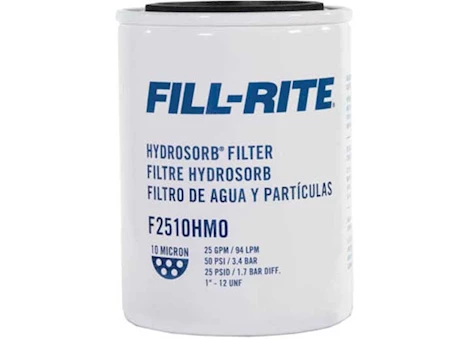 Fill-Rite FUEL TRANSFER FILTER-STRAINS PARTICULATES & DETECTS WATER UP TO 10 MICRON, 1IN-12 UNF THREADS