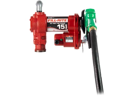 Fill-Rite 12V 15 GPM FUEL TRANSFER PUMP WITH DIESEL NOZZLE