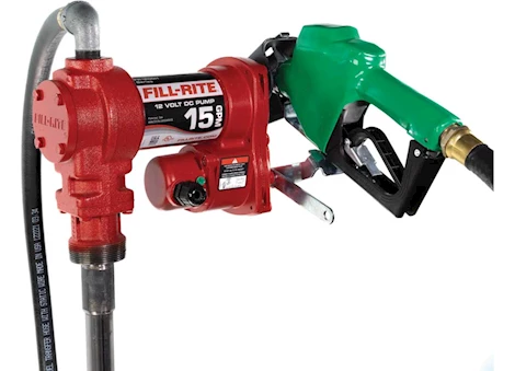 Fill-Rite 12V DC 15 GPM FUEL TRANSFER PUMP WITH AUTOMATIC DIESEL NOZZLE