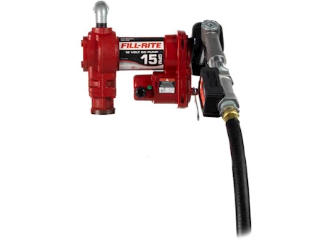 Fill-Rite 15 GPM, 12V DC PUMP,  5FT GROUND WIRE, 18FT 12 GAUGE 2 WIRE BATTERY CABLE