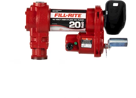 Fill-Rite 20 GPM, 12V DC HIGH FLOW PUMP, 5FT GROUND WIRE, NO ACCESSORIES