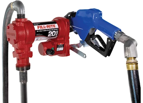 Fill-Rite 12V DC 20 GPM FUEL TRANSFER PUMP WITH AUTOMATIC SUB-ZERO NOZZLE