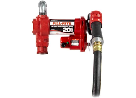 Fill-Rite 20 GPM, 12V DC HIGH FLOW PUMP, 1IN X 12FT HOSE, 1IN ULTRA HIGH FLOW AUTOMATIC NOZZLE