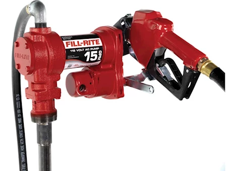 Fill-Rite 115V AC 15 GPM FUEL TRANSFER PUMP WITH AUTOMATIC NOZZLE