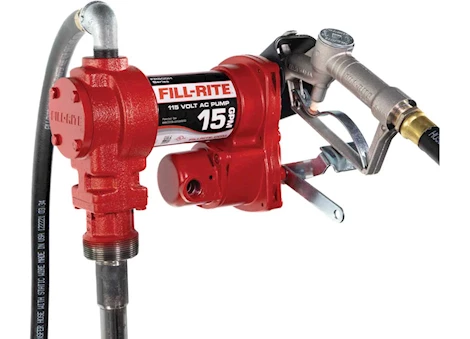 Fill-Rite 115V AC 15 GPM FUEL TRANSFER PUMP WITH MANUAL NOZZLE