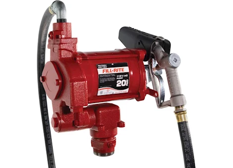 Fill-Rite 115V AC 20 GPM FUEL TRANSFER PUMP WITH MANUAL NOZZLE