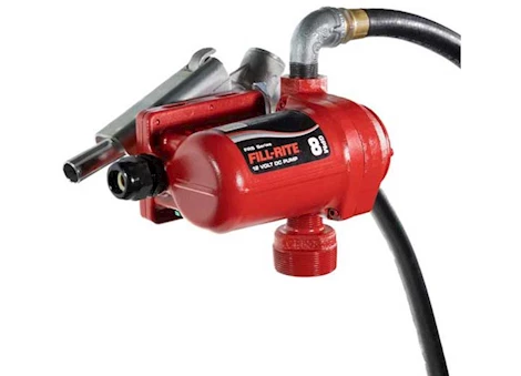 Fill-Rite 12V DC 8 GPM FUEL TRANSFER PUMP W/ HOSE/MANUAL NOZZLE/SUCTION PIPE/15FT POWER CABLE