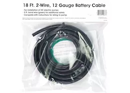 Fill-Rite 18ft 2-wire 12-gauge battery cable for dc powered pumps; use with 12 volt dc pumps; pop packaging