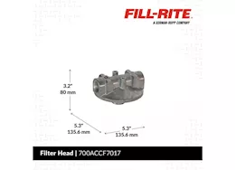 Fill-Rite 1in filter head kit for f4010pm0 & f4030pm0