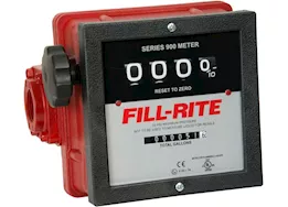 Fill-Rite 6-40 gpm 4-digit mechanical fuel transfer meter l/r flow, 1in npt, gallons