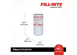 Fill-Rite 10 micron particulate filter, 1.5in - 16 unf, 40 gpm