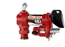 Fill-Rite 15 gpm, 12v dc pump, 5ft ground wire, no accessories