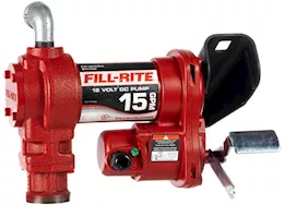 Fill-Rite 15 gpm, 12v dc pump, 5ft ground wire, no accessories