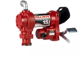 Fill-Rite 15 gpm, 12v dc pump, 5ft ground wire, no accessories