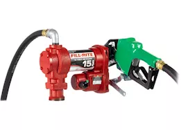 Fill-Rite 12v 15 gpm fuel transfer pump with diesel nozzle