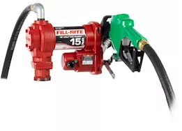 Fill-Rite 12v 15 gpm fuel transfer pump with diesel nozzle