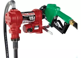 Fill-Rite 12v dc 15 gpm fuel transfer pump with automatic diesel nozzle