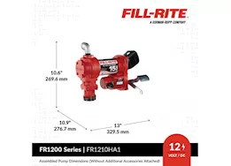 Fill-Rite 12v dc 15 gpm fuel transfer pump with automatic diesel nozzle