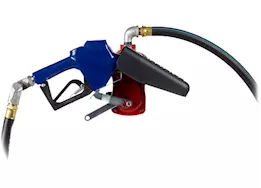 Fill-Rite 15 gpm, 12v dc pump,  3/4in x 15ft arctic hose, automatic arctic nozzle (leaded spout & blue cover)