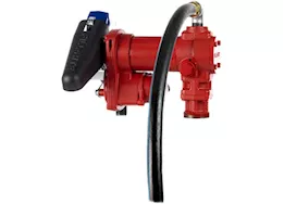 Fill-Rite 15 gpm, 12v dc pump,  3/4in x 15ft arctic hose, automatic arctic nozzle (leaded spout & blue cover)