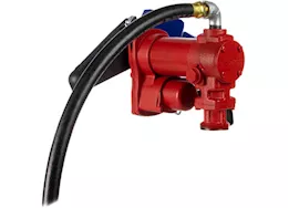 Fill-Rite 15 gpm, 12v dc pump,  3/4in x 15ft arctic hose, automatic arctic nozzle (leaded spout & blue cover)