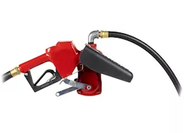 Fill-Rite 15 gpm, 12v dc pump, 3/4in x 12ft hose, 3/4in automatic nozzle (unleaded spout & red cover)