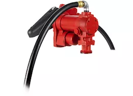 Fill-Rite 15 gpm, 12v dc pump, 3/4in x 12ft hose, 3/4in automatic nozzle (unleaded spout & red cover)