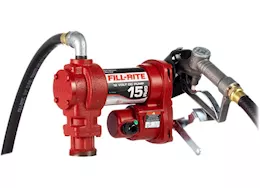 Fill-Rite 12v dc 15 gpm fuel transfer pump with nozzle