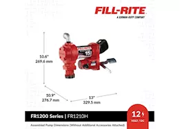 Fill-Rite 12v dc 15 gpm fuel transfer pump with nozzle