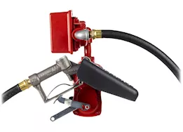 Fill-Rite 15 gpm, 12v dc pump, 3/4in x 12ft hose, 3/4in manual nozzle, 5ft ground wire