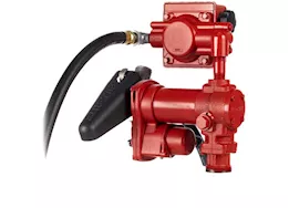 Fill-Rite 15 gpm, 12v dc pump, 3/4in x 12ft hose, 3/4in manual nozzle, 5ft ground wire