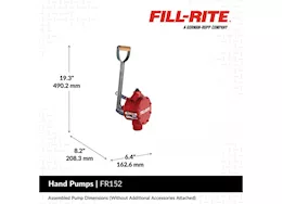 Fill-Rite Piston hand-operated fuel transfer pump with nozzle spout