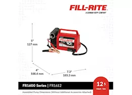 Fill-Rite 12v dc 10 gpm portable fuel transfer pump w/o nozzle