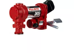 Fill-Rite 20 gpm, 12v dc high flow pump, 5ft ground wire, no accessories