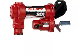 Fill-Rite 20 gpm, 12v dc high flow pump, 5ft ground wire, no accessories