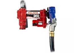 Fill-Rite 20 gpm, 12v dc high flow pump, 1in x 20ft arctic hose, 1in high flow automatic nozzle