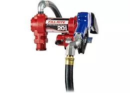 Fill-Rite 20 gpm, 12v dc high flow pump, 1in x 20ft arctic hose, 1in high flow automatic nozzle